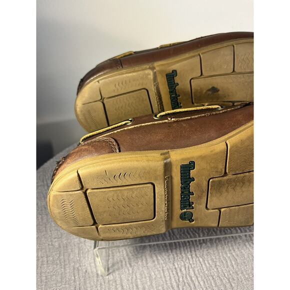 Timberland Brown Leather Loafers Size 10.5M Made in Dominican Republic main image 4